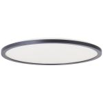 Brilliant Brennan Luz de techo Plástico Negro Blanco 18W 2700lm - 827-840 CCT | 420mm - IP44 - 3 Pasos Regulable