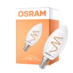 Osram Vintage 1906 LED Classic Slim E14 Vela Con Filamento Clara 3.1W 300lm - 927 Luz Muy Cálida | Mejor Reproducción De Color - Regulable - Reemplazo 25W