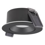 Ledvance Foco LED Air Adjust Aluminium Negro 4W 320lm 36D - 930 Luz Cálida | Recorte 68mm - IP23 - Mejor reproducción de color - Regulable
