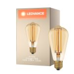 Ledvance Vintage 1906 LED E27 Edison Oro 5.8W 470lm - 822 Luz Muy Cálida | Regulable - Reemplazo 40W