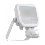 Ledvance Proyector LED Aluminium Blanco 8W 1100lm 100D - 830 Luz Cálida | IP65 - Sensor De Movimiento Y Luz - Simétrico