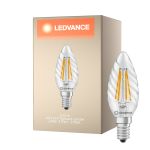 Ledvance Classic LED E14 TWisted Vela Con Filamento Clara 3.4W 470lm - 827 Luz Muy Cálida | Reemplazo 40W
