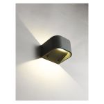 Ansell LED Luz de pared Gila Grafito  11W 512lm - 830 Luz Cálida | IP55