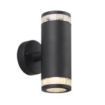 Nordlux Birk Luz De Pared Aluminium Negro | IP44 - Apta para 2x GU10