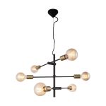 Nordlux Colgante De Luz Josefine Metal Negro | IP20 - Apta para 6x E27