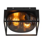 Nordlux Griffin Luz de techo Aluminium Negro | Apta para E27