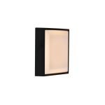 Nordlux Oliver Luz De Pared Cuadrado Negro 9W 600lm - 827 Luz Muy Cálida