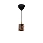 Nordlux Siv Colgante De Luz Mármol y Metal Marrón | 65mm - Apta para E27