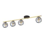 Emibig Luz de techo Monza Acero Negro | Apta para 4x E14 - Max 10W