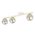 Emibig Luz de techo Monza Acero Blanco | Apta para 3x E14 - Max 10W