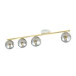 Emibig Luz de techo Monza Acero Blanco | Apta para 4x E14 - Max 10W