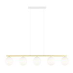 Emibig Colgante De Luz Allora Acero Blanco | Apta para 5x E14 - Max 10W