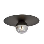 Emibig Luz de techo Solar Acero Negro | Apta para 1x E14 - Max 10W