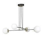 Emibig Colgante De Luz Ognis Acero Negro | Apta para 4x E27 - Max 10W