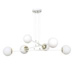 Emibig Colgante De Luz Ognis Acero Blanco | Apta para 6x E27 - Max 10W