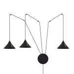 Emibig Colgante De Luz Abramo Acero Negro | Apta para 3x E27 - Max 15W