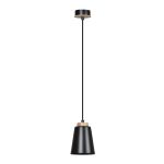 Emibig Colgante De Luz Bolero Acero Negro | Apta para 1x E27 - Max 15W