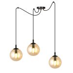 Emibig Colgante De Luz Gigi Acero Negro | Apta para 3x E14 - Max 10W
