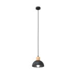 Emibig Luz de techo Seco Acero Negro | Apta para 1x E27 - Max 15W