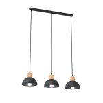 Emibig Luz de techo Seco Acero Negro | Apta para 2x E27 - Max 15W