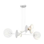 Emibig Colgante De Luz Xotic Acero Blanco | Apta para 4x E27 - Max 15W