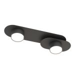 Emibig Luz de techo Stilo Acero Negro | Apta para 2x GX53 - Max 12W