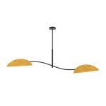 Emibig Luz de techo Lotus Acero Negro | Apta para 2x E14 - Max 10W