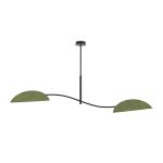 Emibig Luz de techo Lotus Acero Negro | Apta para 2x E14 - Max 10W