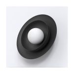 Emibig Luz De Pared Poppi Acero Negro | Apta para 1x G9 - Max 8W