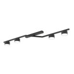 Emibig Luz de techo Skan Acero Negro | Apta para 4x GX53 - Max 12W