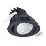 Philips Foco LED LuxSpace Accent Compact Negro RS771B 26W 2700lm 36D - 930 Luz Cálida | 130mm - Mejor Reproducción De Color