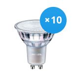 Multipack 10x Philips MASTER Value LED Spot GU10 PAR16 3.7W 270lm 36D - 930 Luz Cálida | Mejor reproducción de color - Regulable - Reemplazo 35W