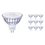 Multipack 10x Philips Master Value LED Foco GU5.3 MR16 5.8W 490lm 36D - 940 Blanco Frio | Mejor reproducción de color - Regulable - Reemplazo 35W