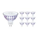 Multipack 10x Philips Master Value LED Foco GU5.3 MR16 5.8W 460lm 60D - 930 Luz Cálida | Mejor reproducción de color - Regulable - Reemplazo 35W
