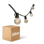 D'Lite LED Luces de cadena Sparkl 20m 4W 250lm - 827 Luz Muy Cálida | IP44 - 5x Conectable