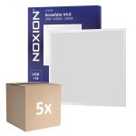 Multipack 5x Noxion Panel LED Ecowhite V4.0 28W 3200lm - 830 Luz Cálida | 60x60cm - UGR <19 - Philips driver
