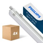 Multipack 4x Philips Pantalla LED Estanca CoreLine WT120C Gen2 18/32W 2700/4500lm - 840 Blanco Frio | 120cm