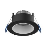 Noxion Foco LED Ares Profundo Negro 6W 540lm 927-940 3CCT - con Inner Circulo Blanco | Recorte 68mm