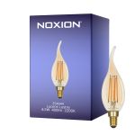 Noxion Lucent LED E14 Vela Con Filamento Ámbar BA35 4.5W 400lm - 822 Luz Muy Cálida | Regulable - Reemplazo 35W