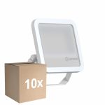 Multipack 10x Ledvance Proyector LED 100 Aluminium Blanco 69W 10000lm 100D - 840 Blanco Frio | IP66 - Simétrico 