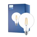 Philips MASTER Value LED Globe E27 120mm con Filamento Clara 5.9W 806lm - 927 Luz muy Cálida | Mejor reproducción de color - Reemplazo 60W