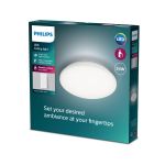 Philips LED Luz de techo Wincel Blanco 24W 2500lm - 865 Luz De Día | Regulable - Mando A Distancia