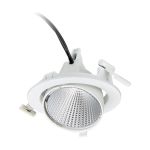 Philips Foco LED Greenspace Accent Elbow Aluminium Blanco 31W 3900lm 36D - 930 Luz Cálida | 163mm - IP20 - Mejor Reproducción De Color - Dali Regulable