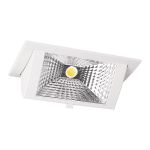 Downlight LED Wallwasher Wally Medio Blanco 27W 3850lm 78x100D - 840 Blanco Frio - 238x145mm