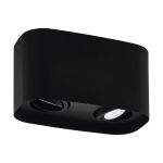 Eglo Techo Foco Arenzano Acero Negro 9.4W 690lm - 830 Luz Cálida | Regulable - Apta para 2x GU10