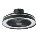 Eglo Ventilador De Techo Vallonia 1 ABS Matt Negro 31.7W 3200lm - 827-865 Ajustable Blanco + RGB | Regulable