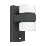 Eglo Luz De Pared Atollari Aluminium Antracita Up & Down 4W 360lm - 830 Luz Cálida | IP44