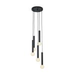 Eglo Colgante De Luz Corteva Acero Negro | IP20 - Apta para 5x E27 