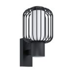 Eglo Luz De Pared Ravello Acero Negro | IP44 - Apta para 1x E27