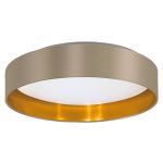 Eglo Luz de techo Maserlo 2 Acero Blanco 20W 2400lm - 830 Luz Cálida